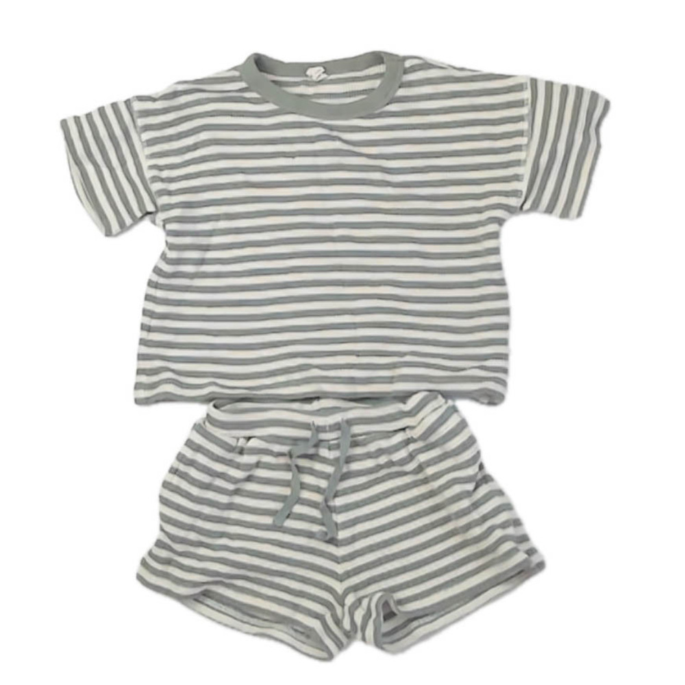 Quincy Boys Green Stripe Apparel Sets size: 18-24 Months